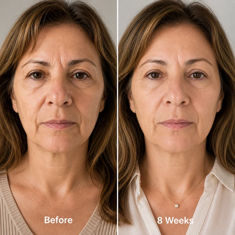 SculptAura™ customer before and after 8 weeks of use