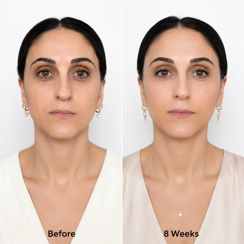 SculptAura™ customer before and after 8 weeks of use