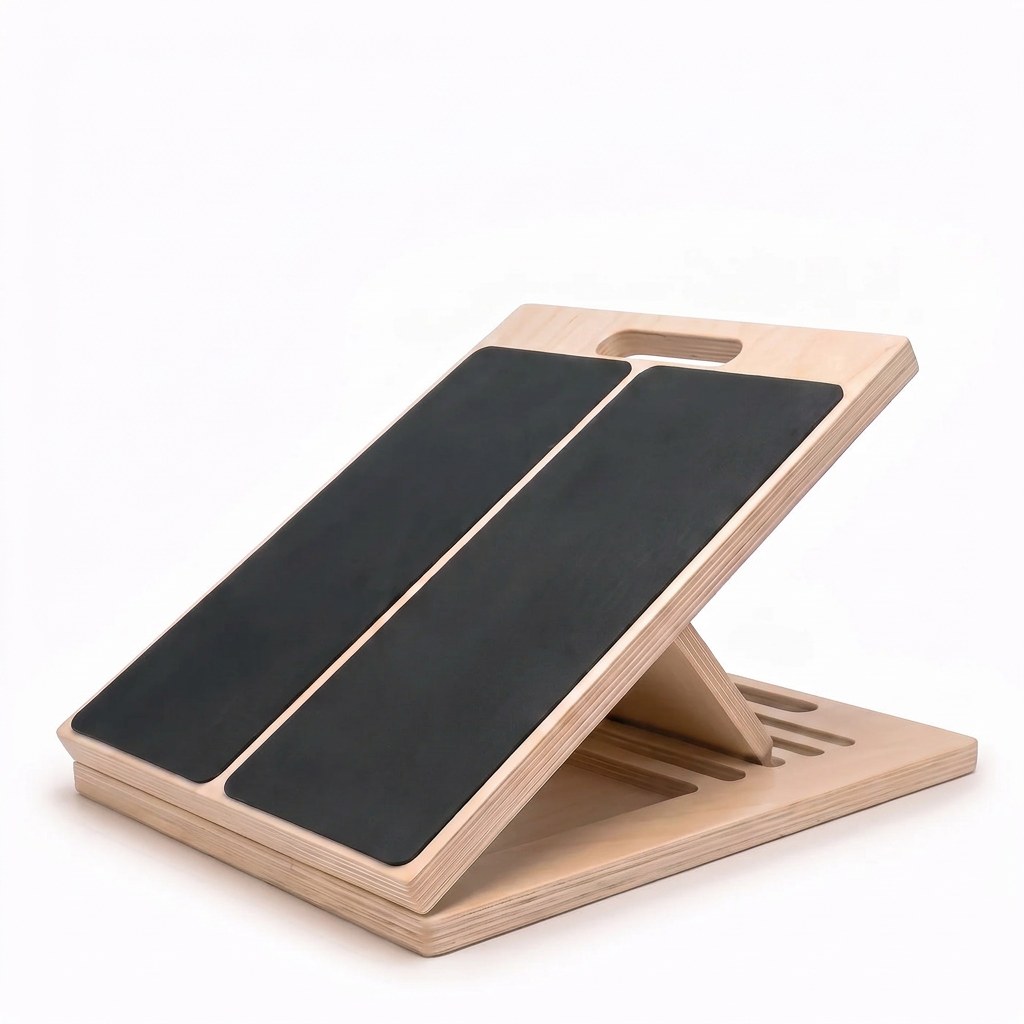 Vitrexo Incline Board in birch plywood with anti-slip grip surface